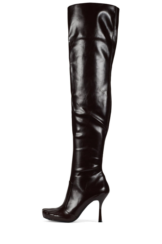 Jeffrey Campbell CONFORM-OK Stiletto Boot - Brown