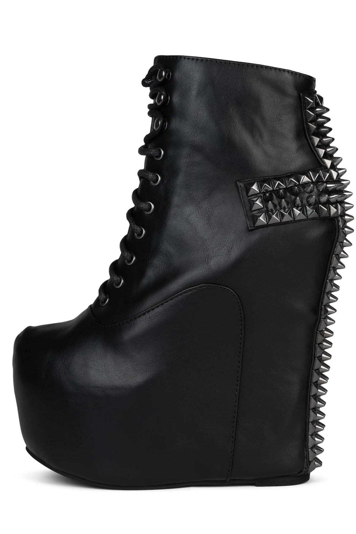 Jeffrey Campbell DAMSEL-CRS Platform Boot - Black Pewter