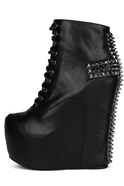 Jeffrey Campbell DAMSEL-CRS Platform Boot - Black Pewter