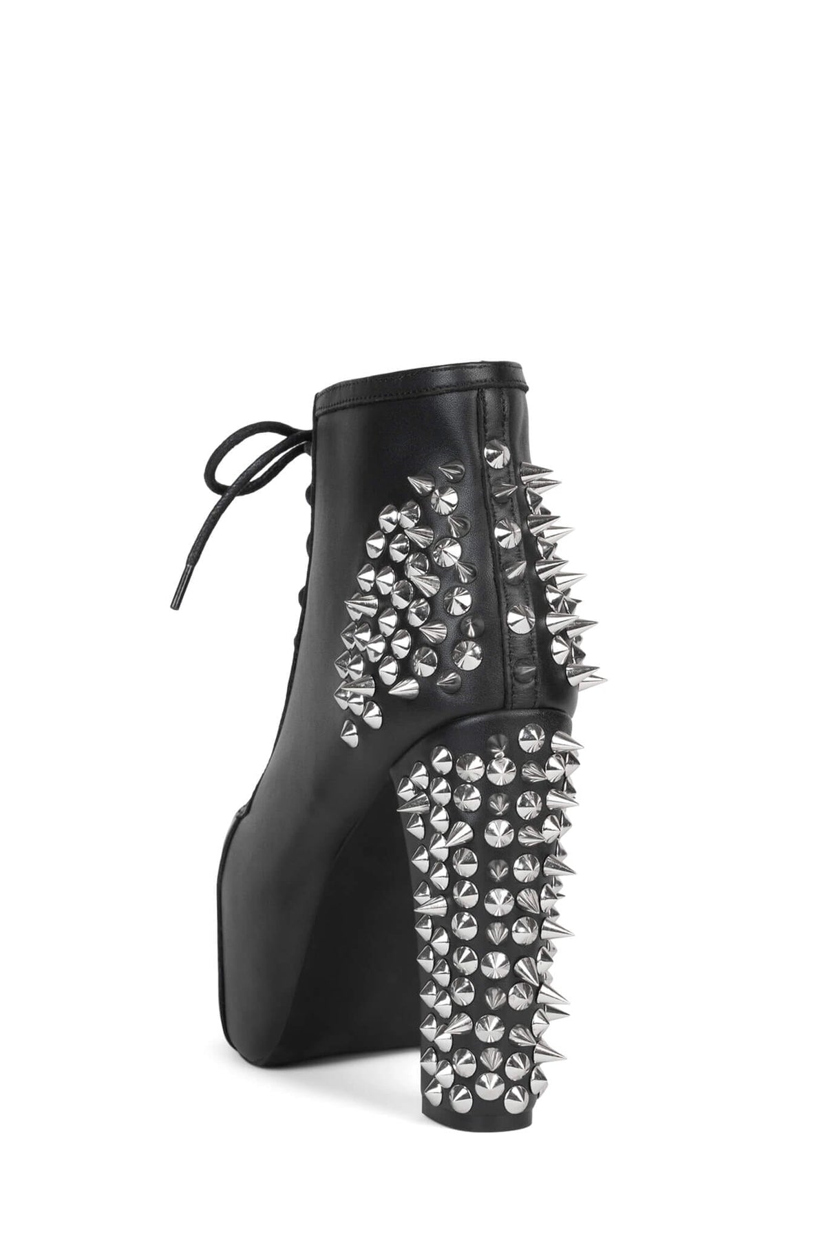 Jeffrey Campbell SPIKE Platform Bootie - Black Silver
