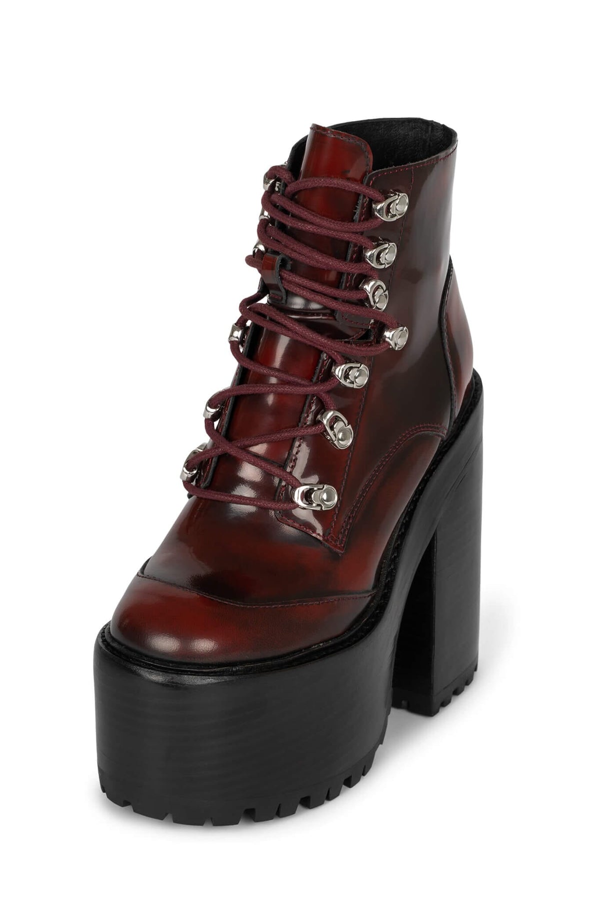 Jeffrey Campbell FERNROCK Heeled Boot - Wine Box