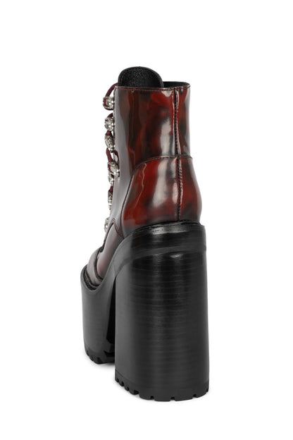 Jeffrey Campbell FERNROCK Heeled Boot - Wine Box