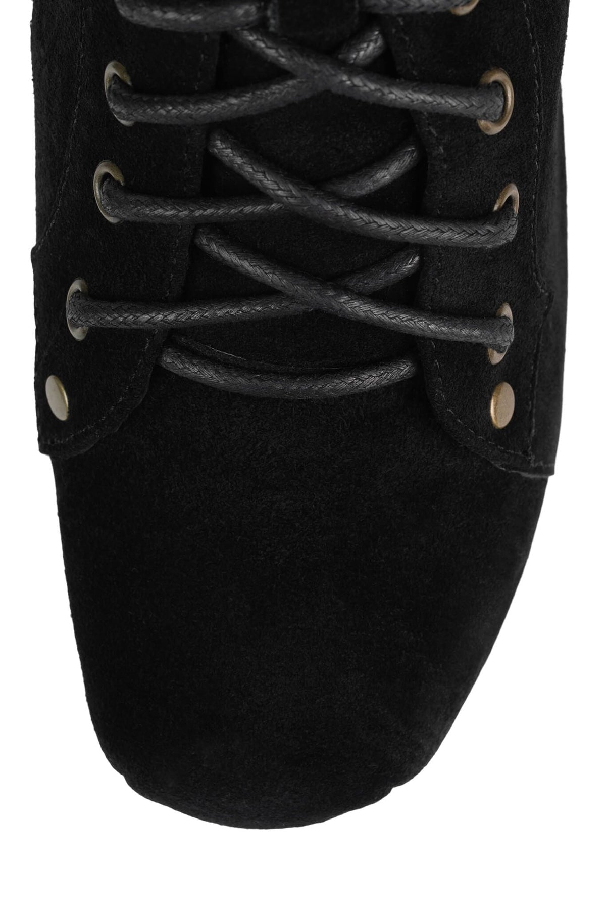 Jeffrey Campbell NIGHTLITA Wedge Platform Boot - Black Suede