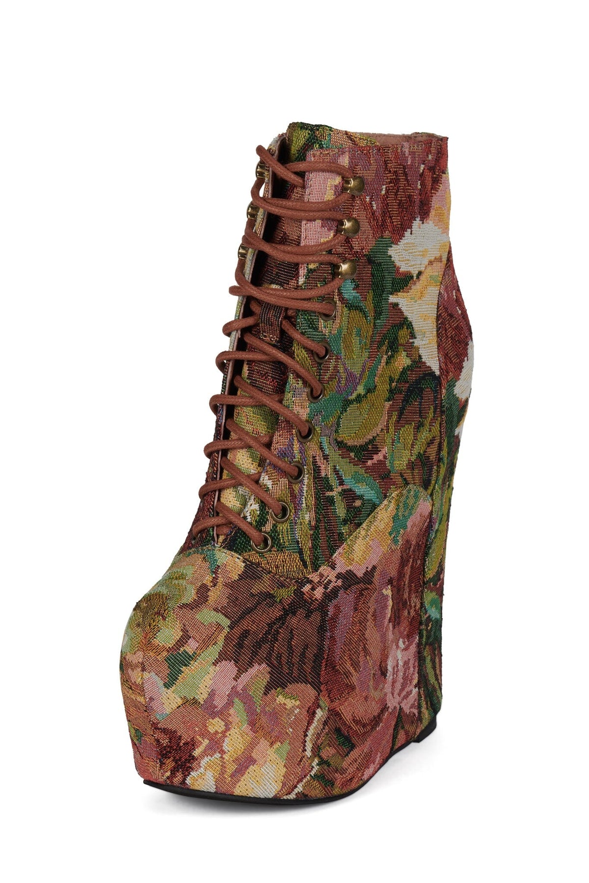 Jeffrey Campbell DAMSEL - Beige Rust Tapestry