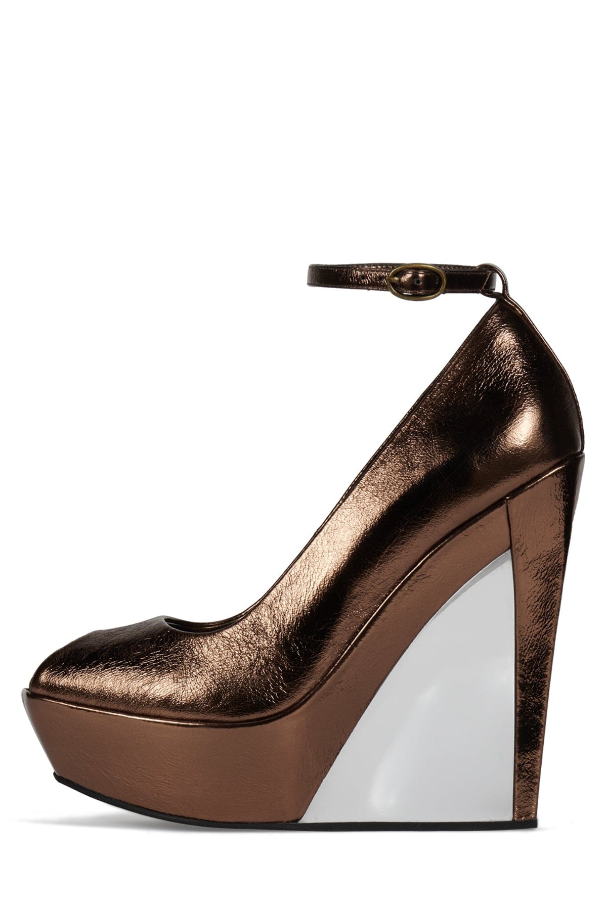 Jeffrey Campbell PROVISO Wedged Platform - Bronze