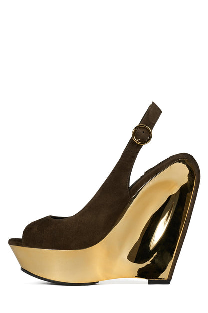 Jeffrey Campbell SPEED-SB Slingback Sandal - White Silver