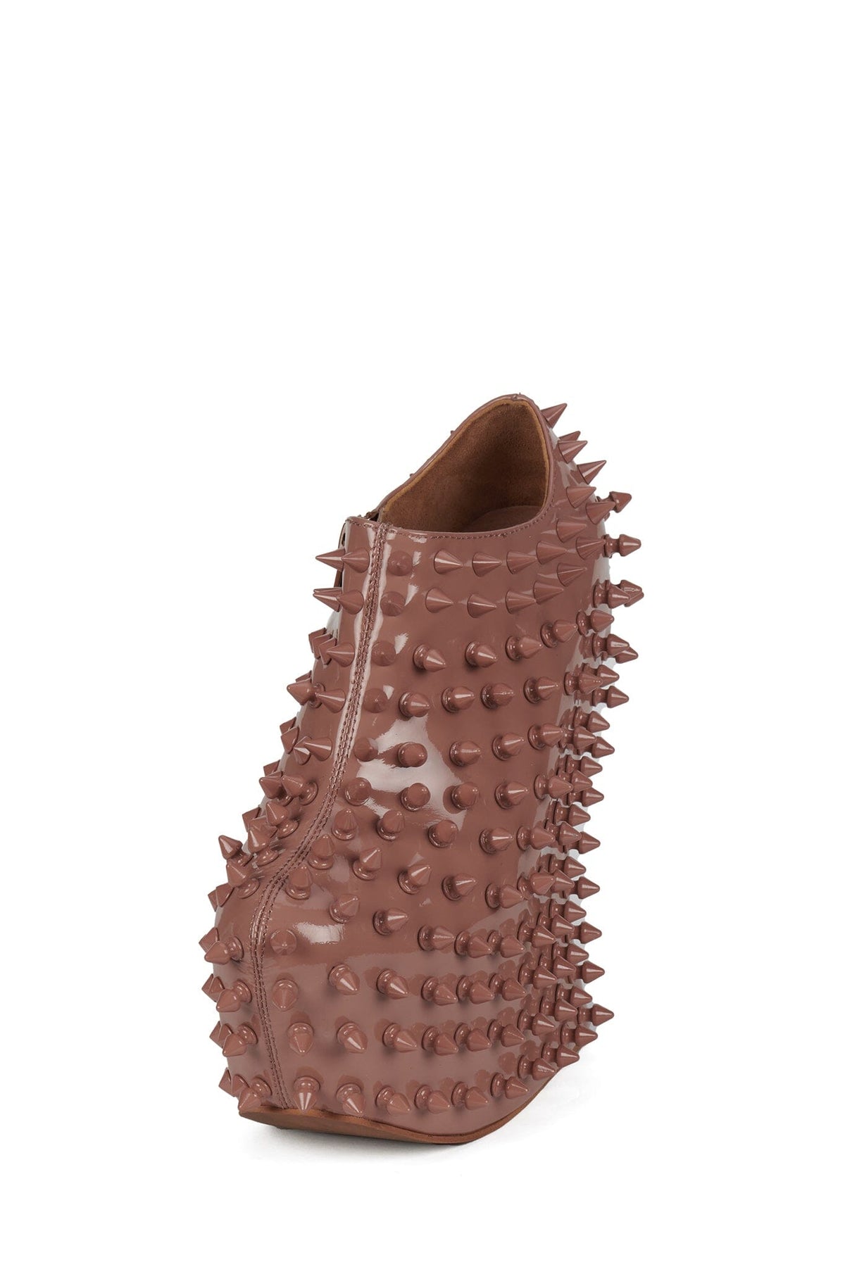 Jeffrey Campbell SHADOW-SPK Platform Wedge Boot - Blush Patent Blush