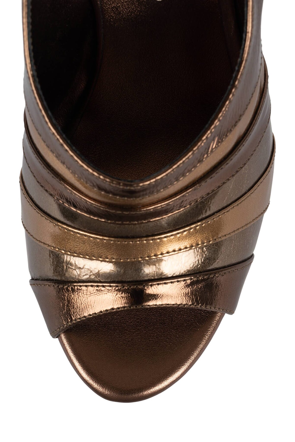 Jeffrey Campbell HYPERSPEED Slingback Sandal - Bronze Combo