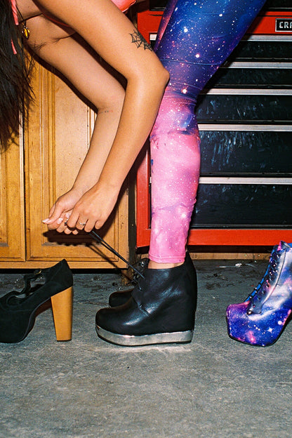 Jeffrey Campbell ALEXIS Ankle Boots - Black Silver