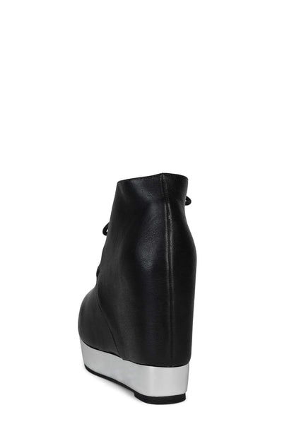 Jeffrey Campbell ALEXIS Ankle Boots - Black Silver