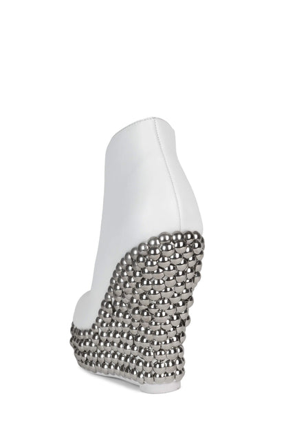 Jeffrey Campbell TICK Platform Booties - White