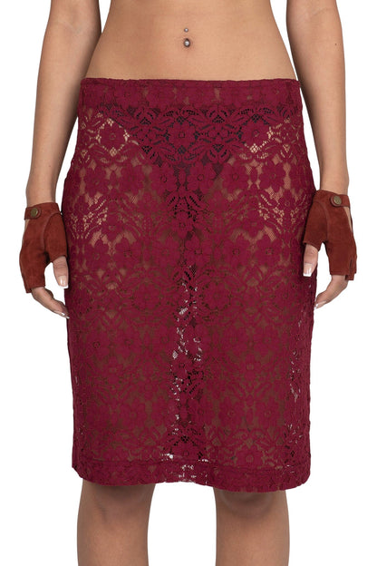 Jeffrey Campbell AMALIE-LC SKIRT - Wine