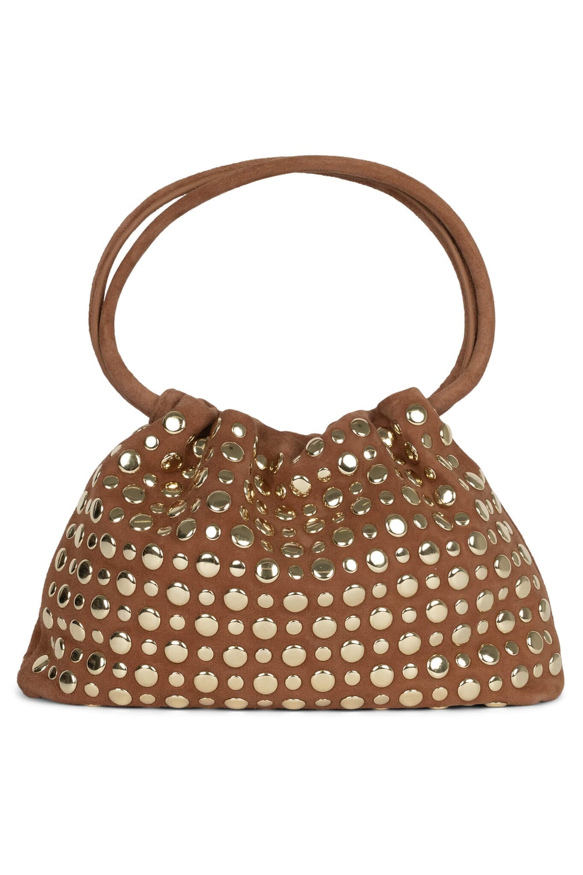Jeffrey Campbell LIL-BRAT Bucket Bag - Tan Suede Gold