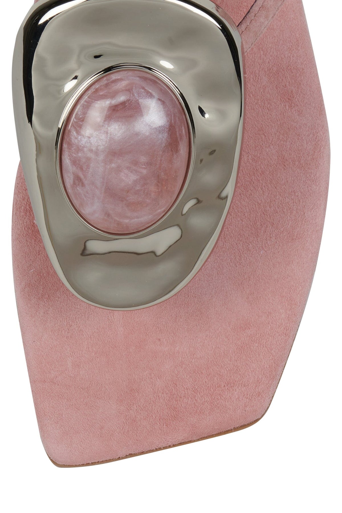 Jeffrey Campbell BAZAAR - Pink Suede Silver