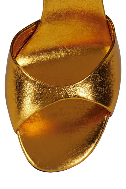 Jeffrey Campbell BAR-HOP Heeled Sandal - Gold Metallic