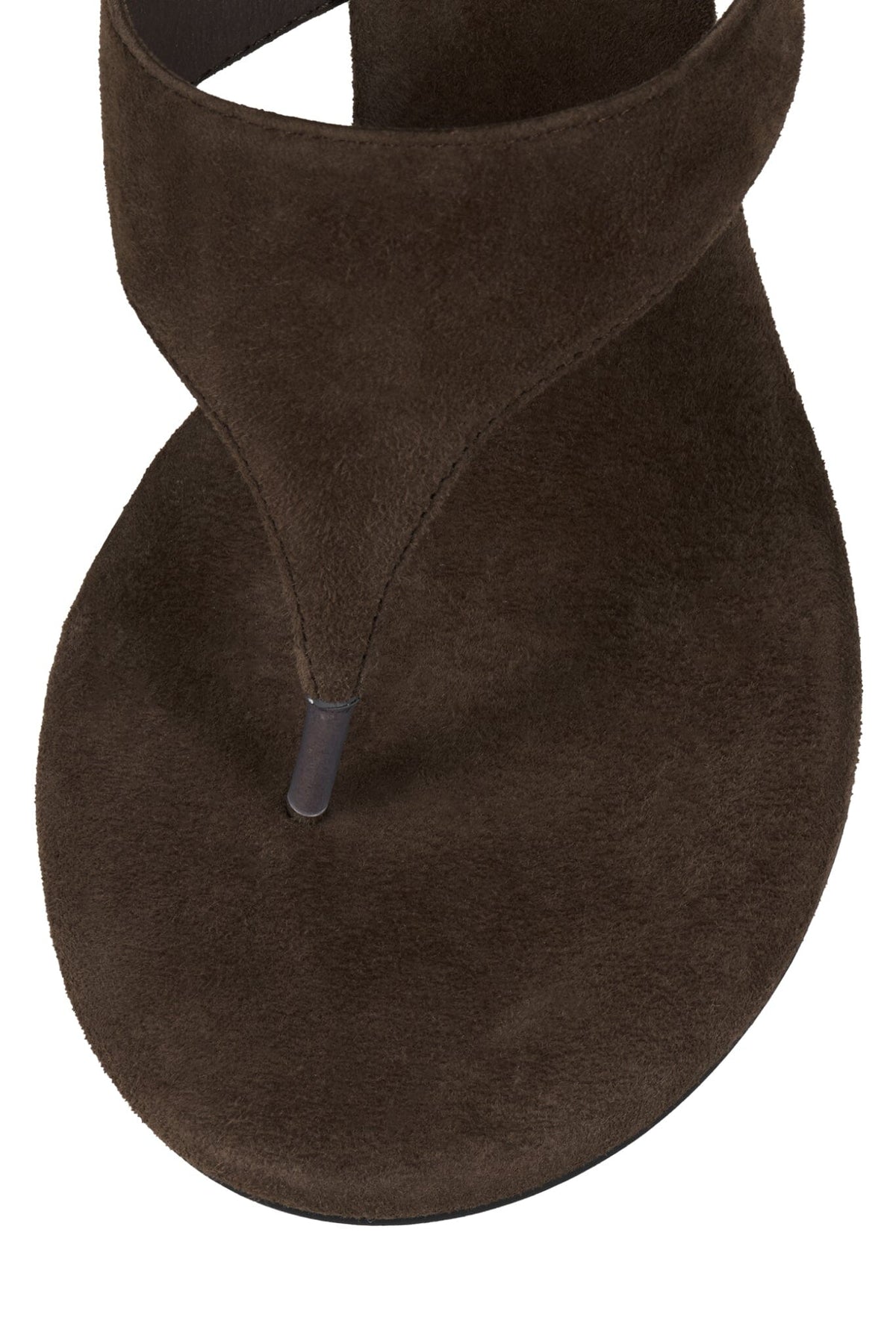 Jeffrey Campbell MARILLA Heeled Thong Sandal - Coffee Suede