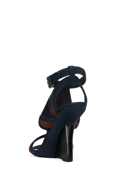 Jeffrey Campbell TAM-TAM - Navy Suede Orange