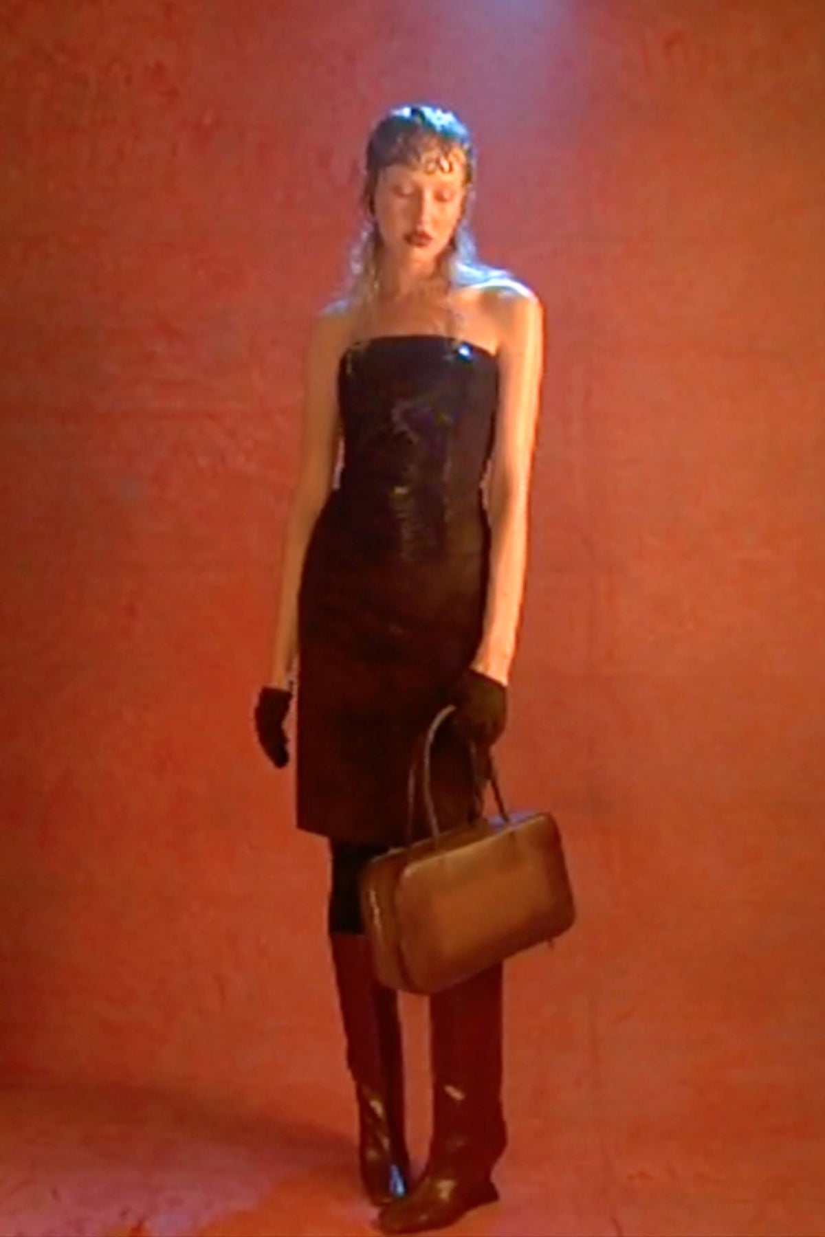 Jeffrey Campbell AMALIE SKIRT Pencil Skirt - Rust Suede