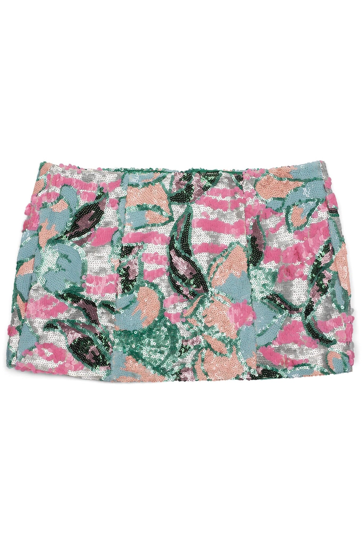 Jeffrey Campbell MAISY-SEQ SKIRT - Teal Multi