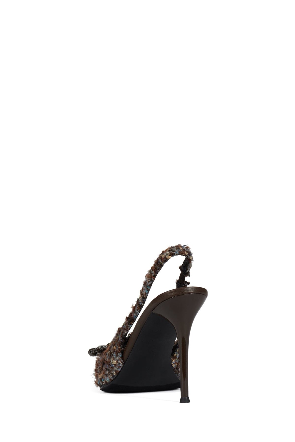 Jeffrey Campbell REGARDS Slingback Pump - Grey Multi Tweed