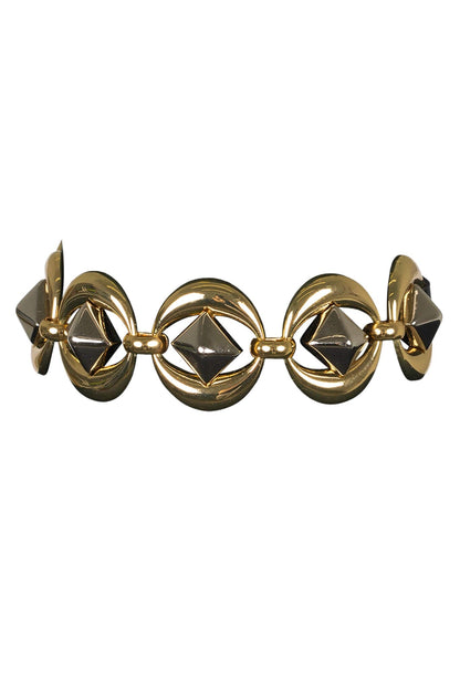 Jeffrey Campbell YOU-BETTER CUFF Arm Cuff - Gold Silver Black Combo