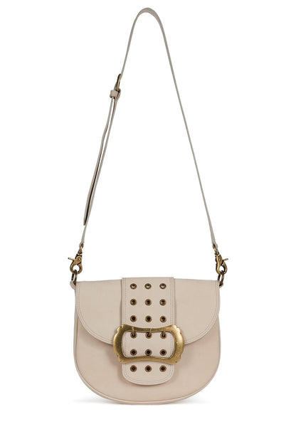 Jeffrey Campbell SIDE-QUEST Messenger Bag - Ivory Nubuck