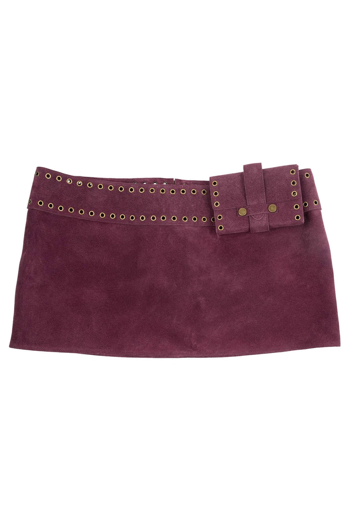 Jeffrey Campbell BOLSITA Mini Skirt - Berry Suede