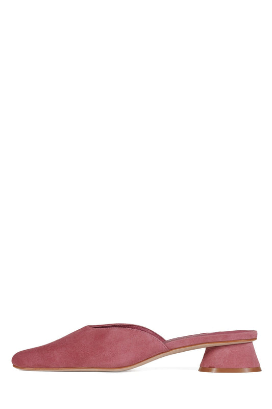 Jeffrey Campbell MOLLY Kitten Heel Mule - Dusty Rose Suede