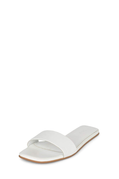 Jeffrey Campbell VELLUM Flat Sandal - White