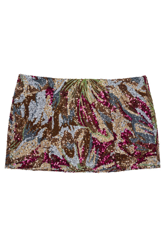 Jeffrey Campbell MAISY-SEQ SKIRT - Orange Multi