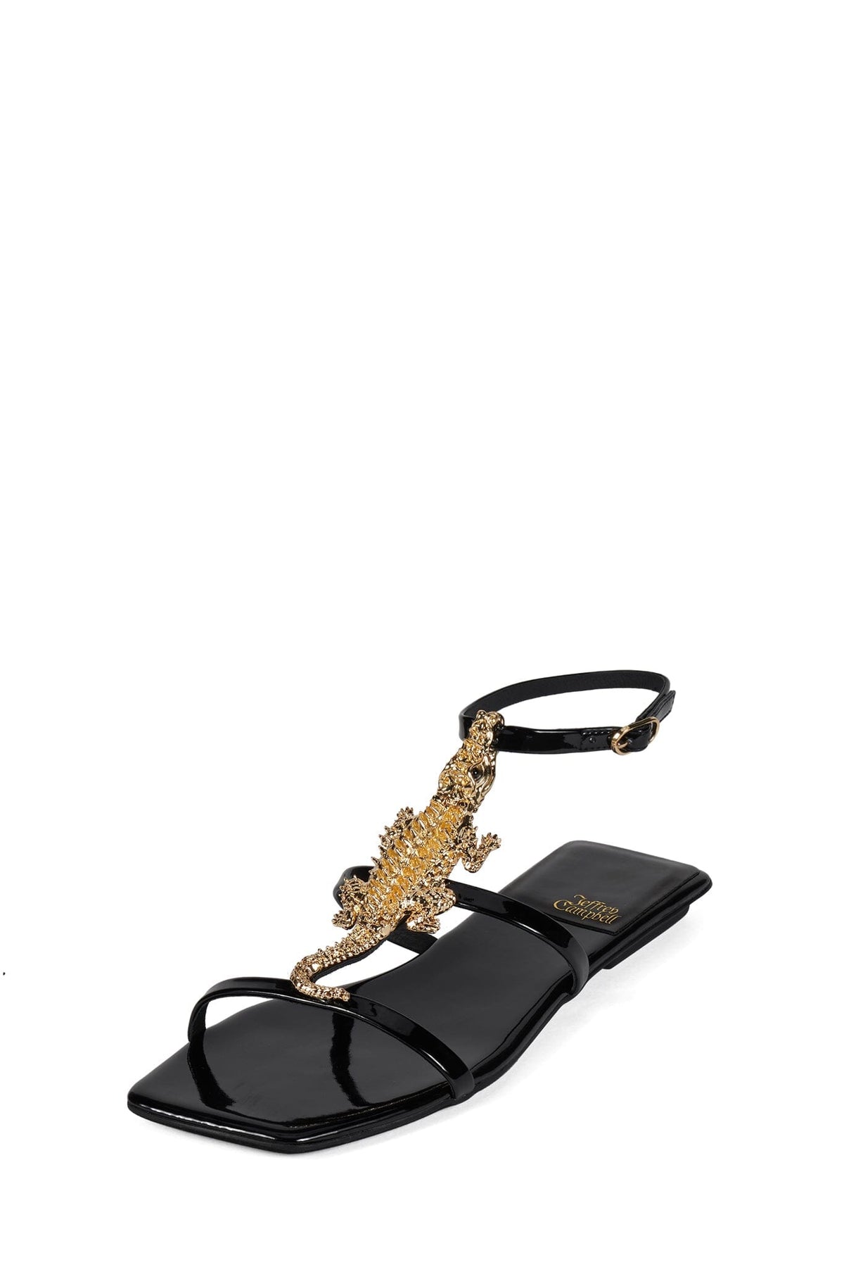 Jeffrey Campbell REPTILIAN - Black Patent Gold