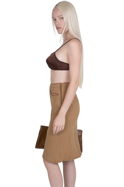Jeffrey Campbell RESPONSE SKIRT - Beige
