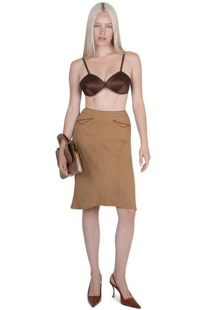 Jeffrey Campbell RESPONSE SKIRT - Beige