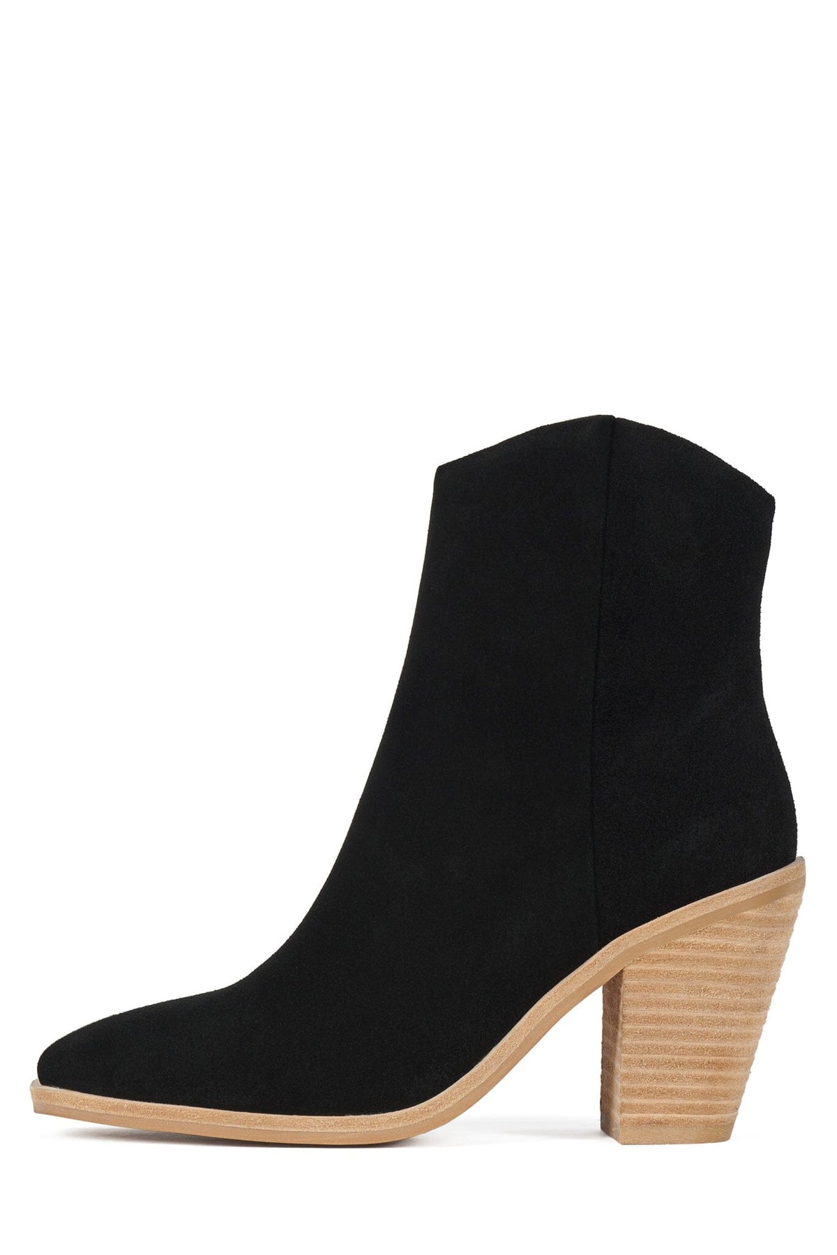 Jeffrey Campbell HORSESHOE - Black Suede Natural Stack