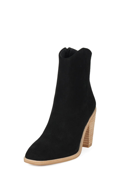 Jeffrey Campbell HORSESHOE - Black Suede Natural Stack