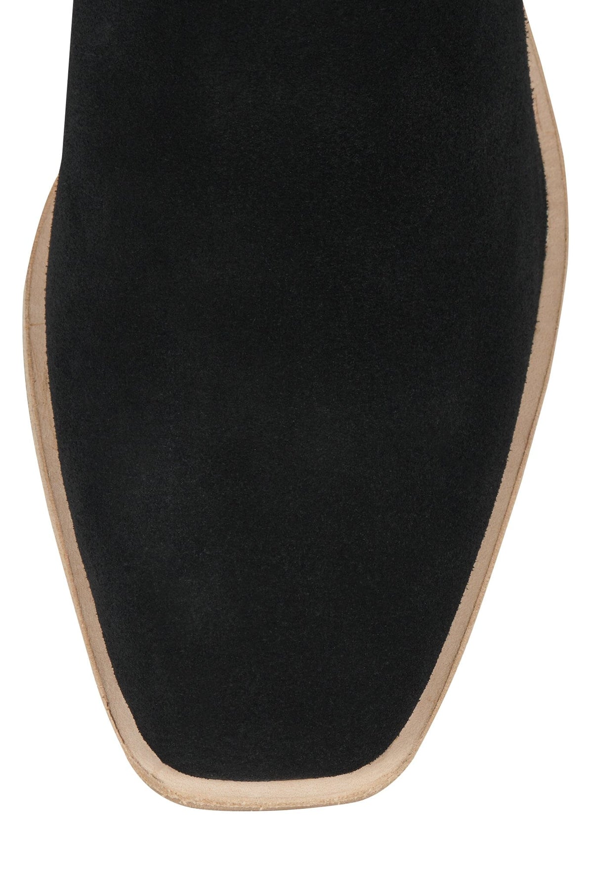 Jeffrey Campbell HORSESHOE - Black Suede Natural Stack