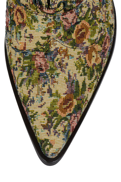 Jeffrey Campbell MAYSVILLE Heeled Boot - Beige Floral Tapestry
