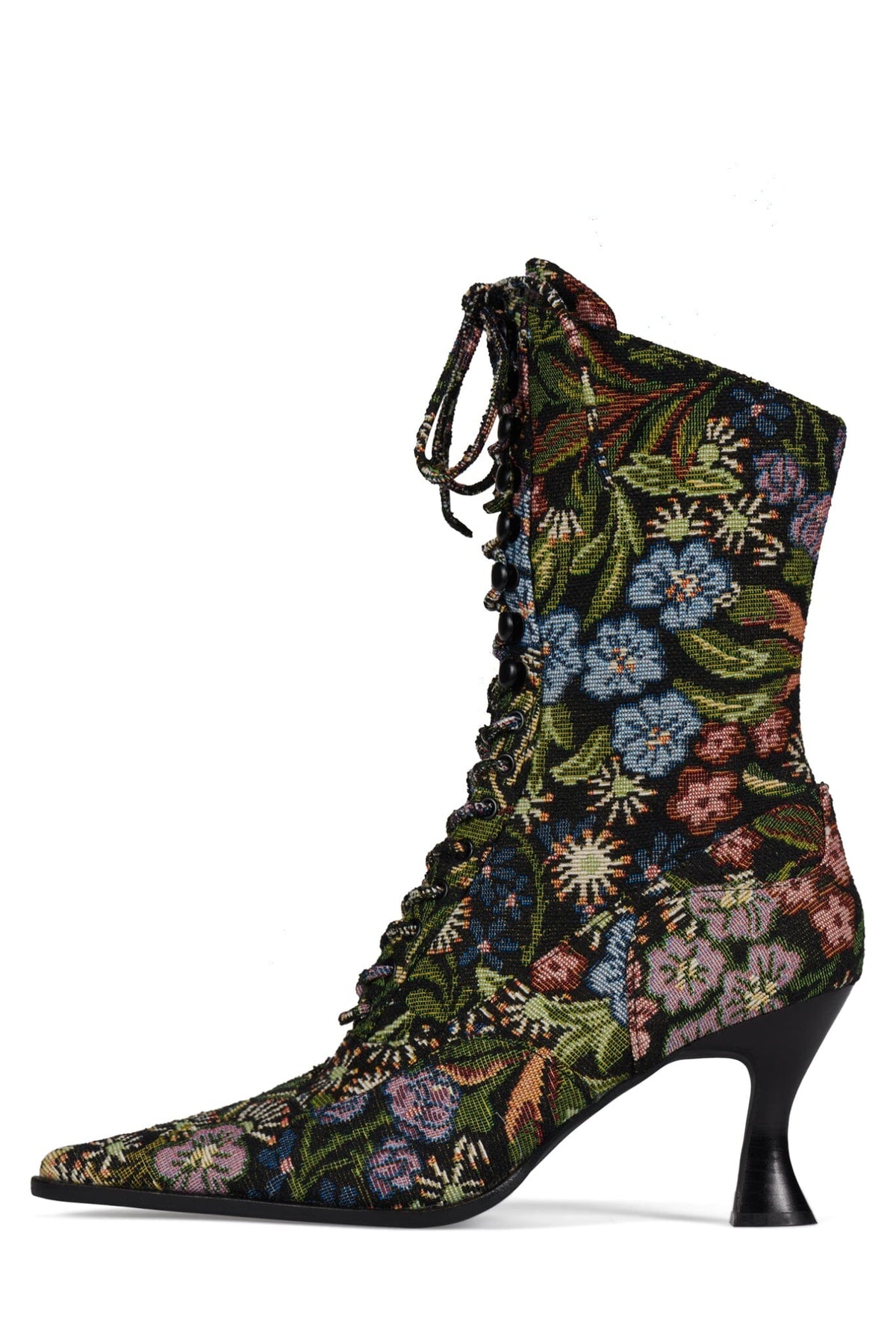 Jeffrey Campbell MAYSVILLE Heeled Boot - Beige Floral Tapestry