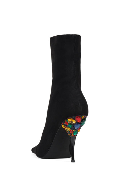 Jeffrey Campbell CROWNED - Black Suede Multi