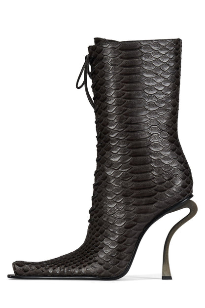 Jeffrey Campbell REMBRANDT Heeled Boot - Beige Ruboff