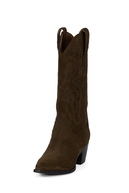 Jeffrey Campbell DAGGET Heeled Boot - Brown Suede