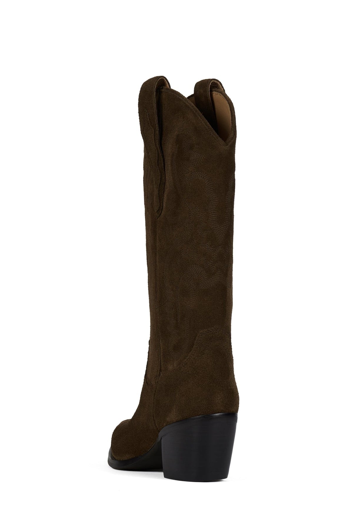 Jeffrey Campbell DAGGET Heeled Boot - Brown Suede