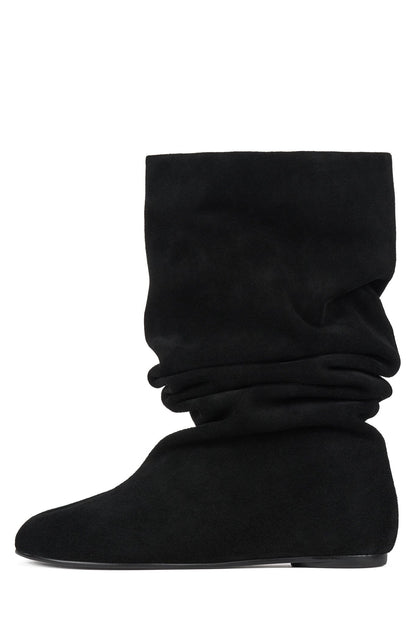 Jeffrey Campbell HERRING Slouch Boots - Black Suede