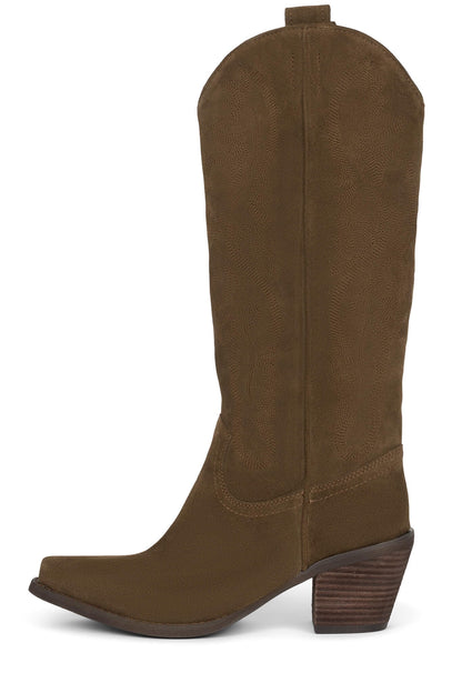 Jeffrey Campbell RANCHER-K Western Boots - Brown Suede