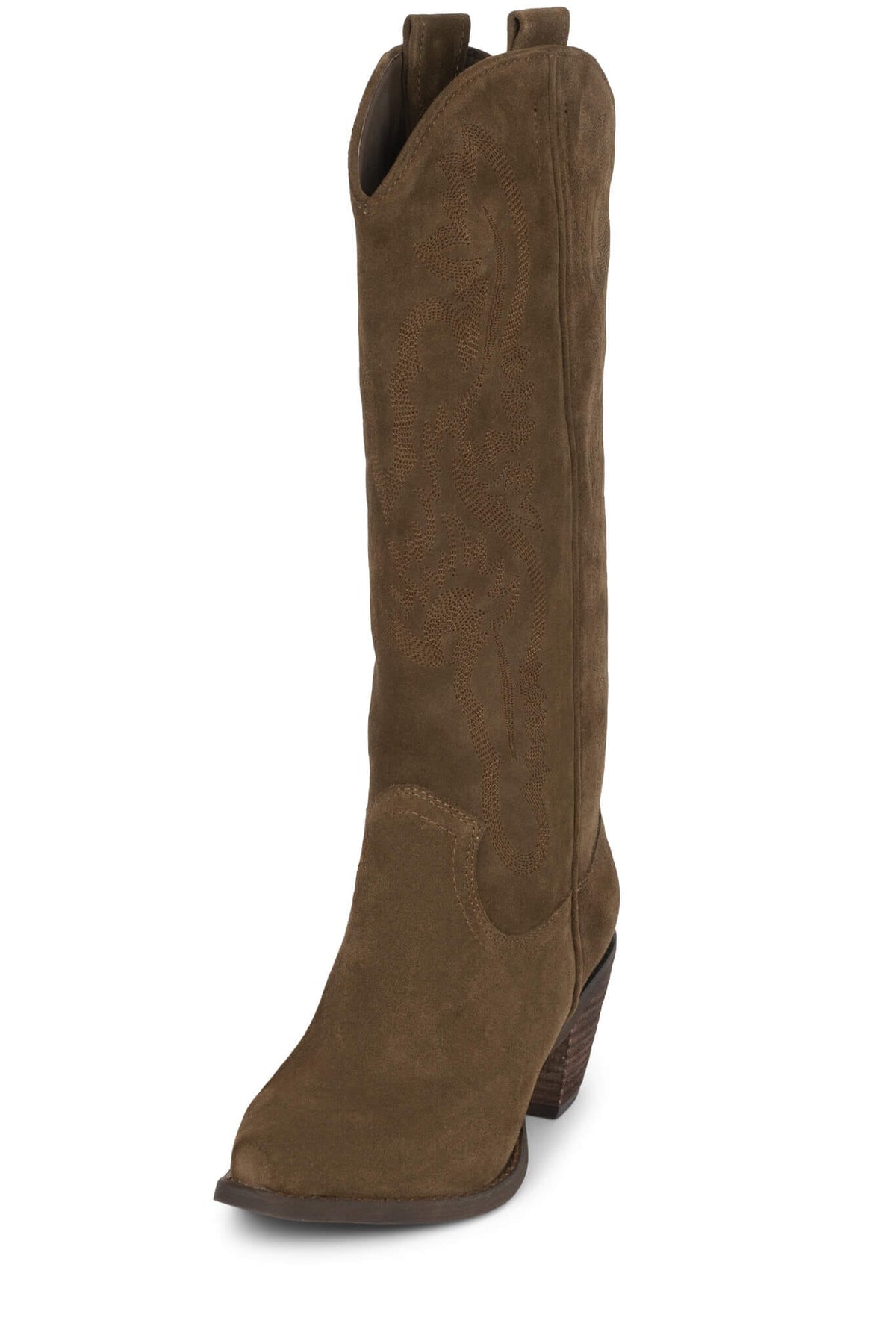 Jeffrey Campbell RANCHER-K Western Boots - Brown Suede