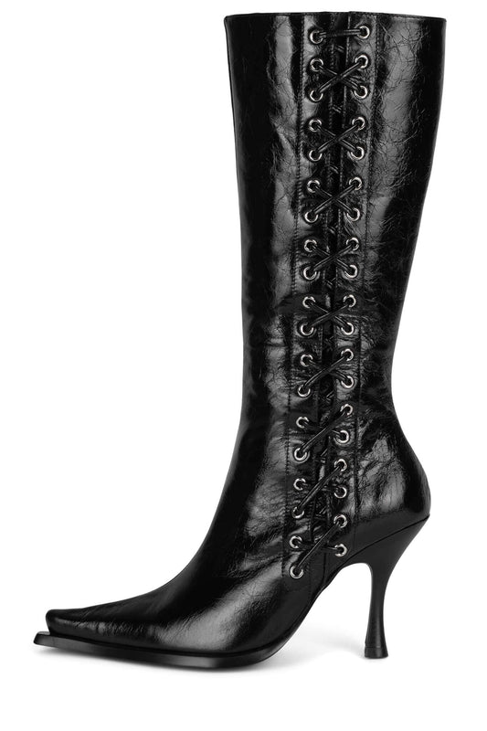 Jeffrey Campbell STUNNA Heeled Boot - Black