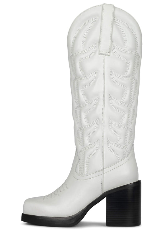 Jeffrey Campbell HOKEYPOKEY Knee-High Boot - White