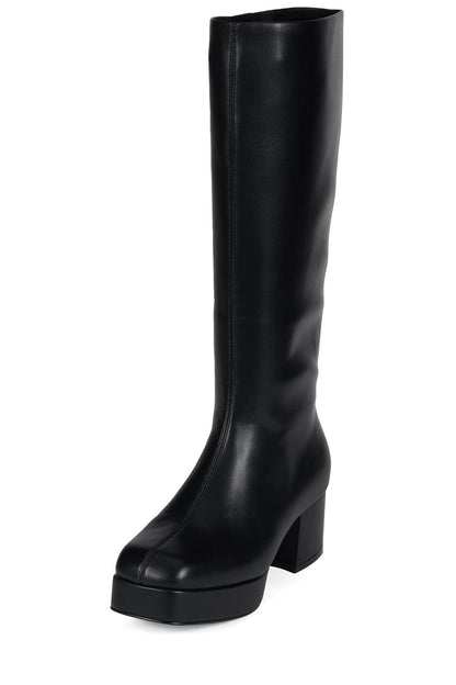 Jeffrey Campbell CAPACITY-K Knee-High Boot - Black