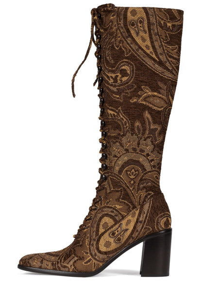 Jeffrey Campbell ARCHILLE-K Heeled Boot - Brown Tapestry