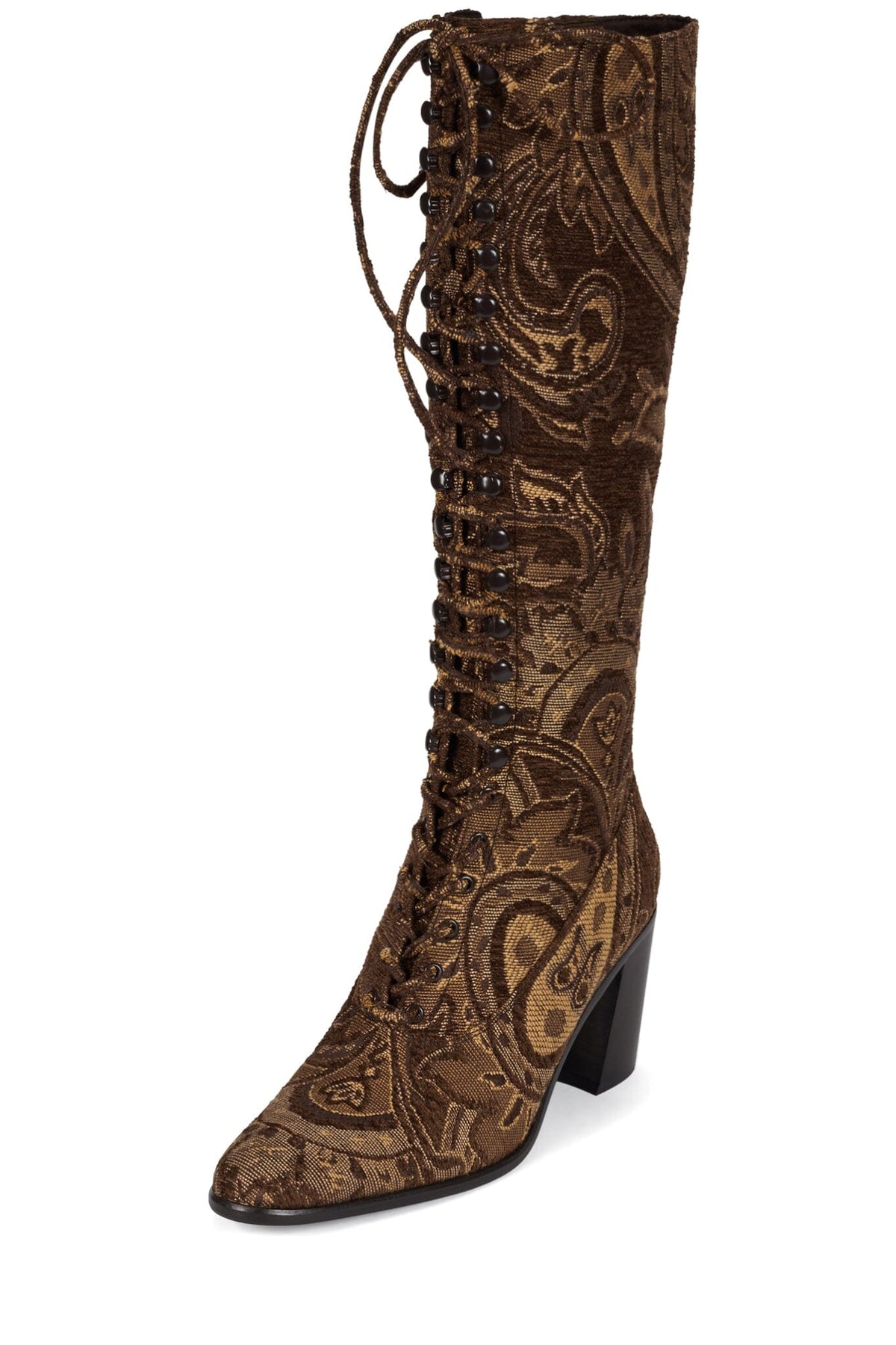 Jeffrey Campbell ARCHILLE-K Heeled Boot - Brown Tapestry